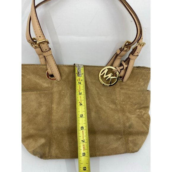 Michael Kors Tan Medium Suede Leather Tote Bag - Picture 5 of 16